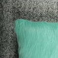 thumbnail image 6 of Nanshing Merino Style Super Soft & Fluffy Faux Fur Decorative Throw Pillow Cover, Cushion Case for Home Living Room, Mint, 2 Pack, 18" x 18", 6 of 6