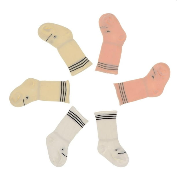 3 Pares Calcetines de Unisex Hermoso de Dibujos Animados Bebé Niño Ajustable Encaje 6-12 meses