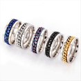 thumbnail image 2 of Anillos de Cadena Giratorios Antiestrés Geniales para Hombres, Anillo Relajante Antiansiedad de Acero Inoxidable, Fidget Spinner B-62,5 mm, 2 of 5