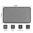 thumbnail image 5 of Black White Triangle Checkered Pattern Door Rugs,Washable Non Slip Door Mats Indoor,Decorative Door Mats,Entry Mat Indoor for Entrance,Bedroom,Kitchen,Bathroom,30"x17", 5 of 6