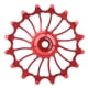 thumbnail image 2 of Heitune Bike Polea del Cambio Trasero Dientes positivos y Negativos Guía de cojinete de cerámica Polea Accesorio de Rueda para Bicicleta de Carretera de montaña(16T), 2 of 5