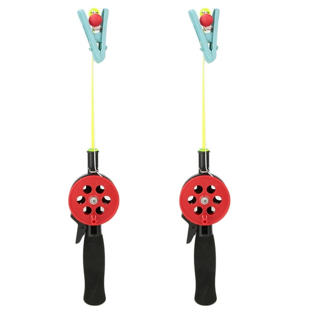 Rod And Reel Combo, Fishing Pole, 2pcs ABS Material Outdoor For Ice Fishing  Kids Fishing, 