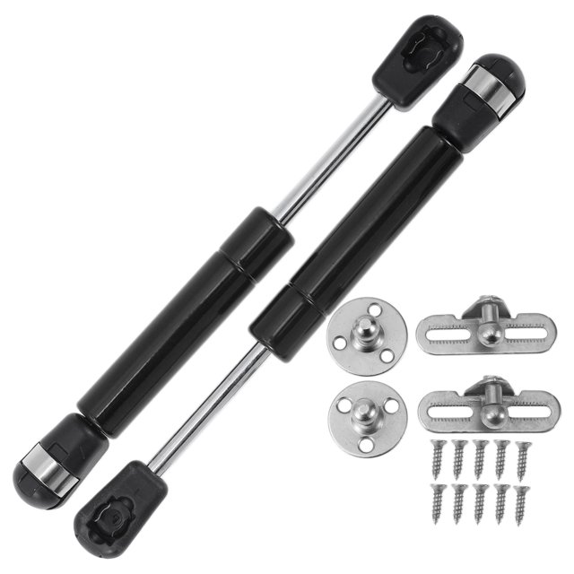 Unique Bargains 150mm/5.91" Gas Struts 22N Gas Springs Black Carbon Steel 2 Set RV Car Toolbox Lid Storage Box Cover Cabinet Door Cover