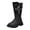 Black, variant on B91xZ Toddler Girl Boots High Boots Autumn and Winter New Girl Soft Bottom Leather Boots (Beige, 11.5 Little Child)