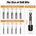 thumbnail image 3 of shiyou-Damaged Screw Extractor Set, 22 PCS Easy Out Stripped Screw Extractor Kit, All-Purpose HSS Broken Screw Remover Set with Magnetic Extension Bit Holder & Socket Adapter, 3 of 4