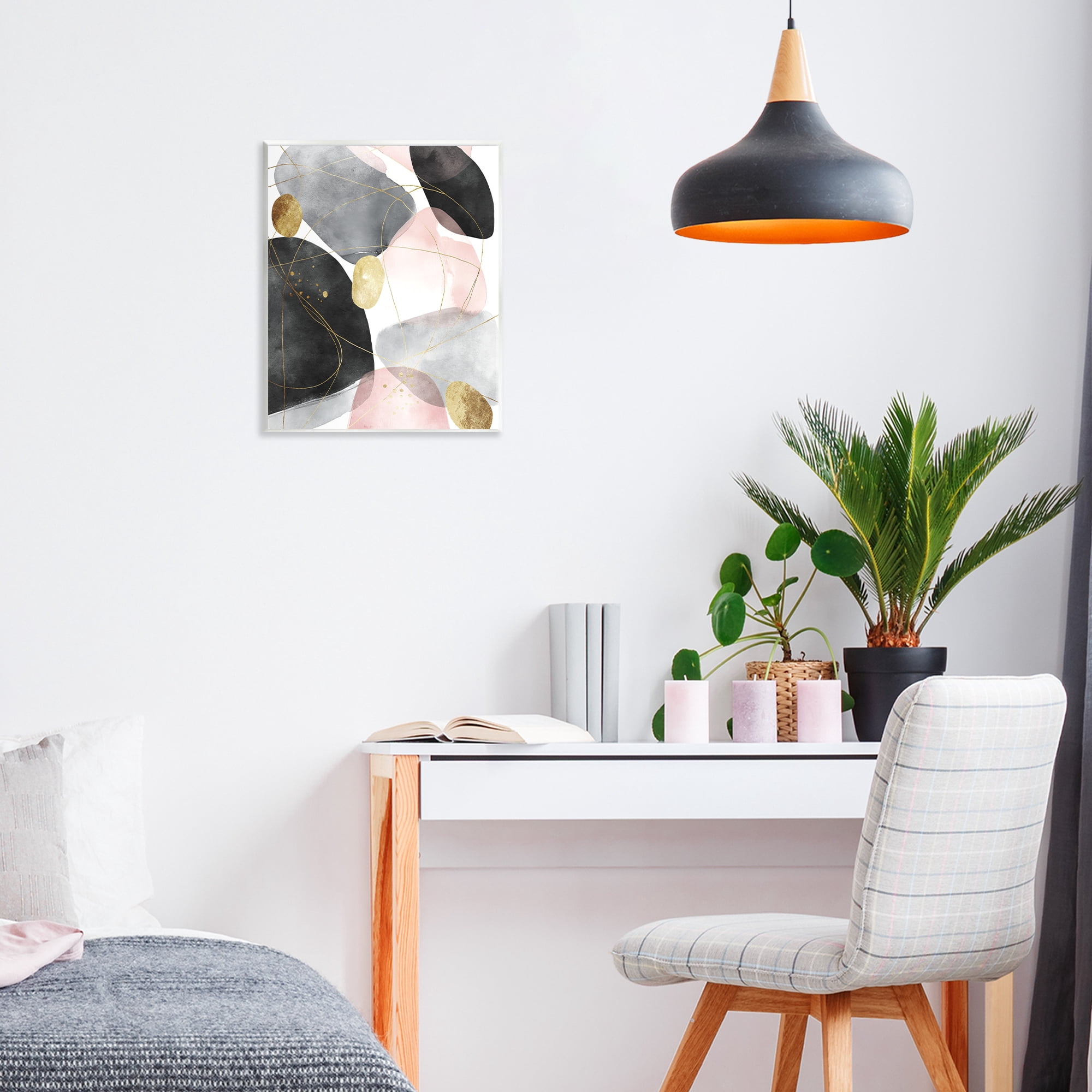 Stupell Industries Gilded Echoes Shapes Wall Plaque Art, design by Svetlana Aleynikova