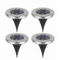 thumbnail image 1 of Jinsinto New Solar Colorful Transformation Underground Light Stainless Steel Garden Decorative Light Rainproof Plug-in Light 4pcs, 1 of 5