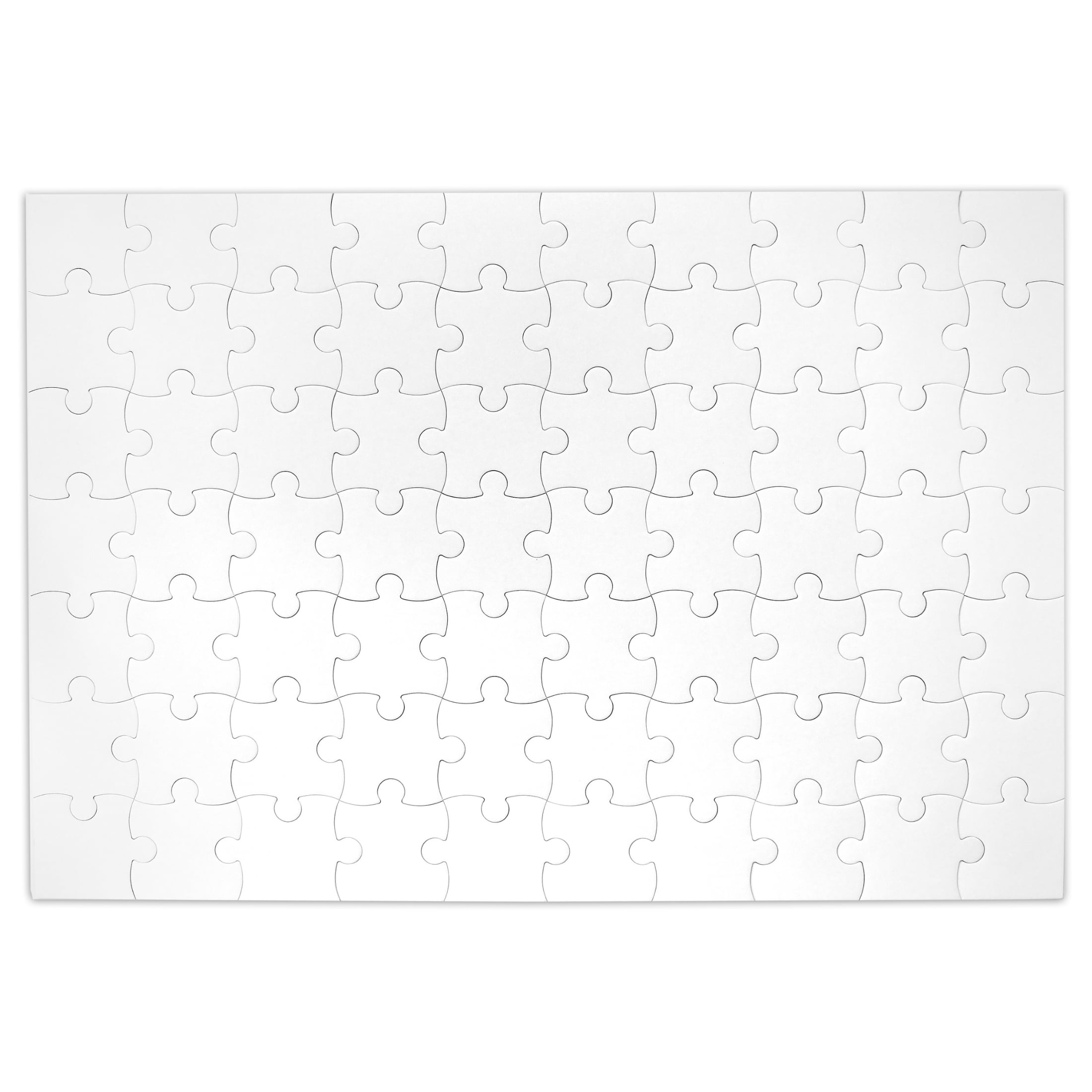 Large Blank Puzzle 33x23 inches, 70 Pieces for DIY Painting, Art and Craft Projects, Wedding Birthday Party and Special Events, Guest Book Alternative