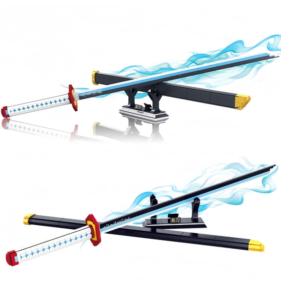 YOUEEFY Sword Interlocking Block Building Set, 695 Pieces