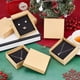 thumbnail image 2 of 24 cajas de cartón para joyería, 3,54 × 3,54 × 1,18 pulgadas, cuadradas, de cartón kraft para regalo., 2 of 7