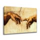thumbnail image 2 of Póster de lienzo de la creación de Adán, mano de Dios, religión, decoración de dormitorio, paisaje deportivo, decoración de oficina, regalo, estilo marco, 12 x 18 pulgadas (30 x 45 cm), 2 of 8