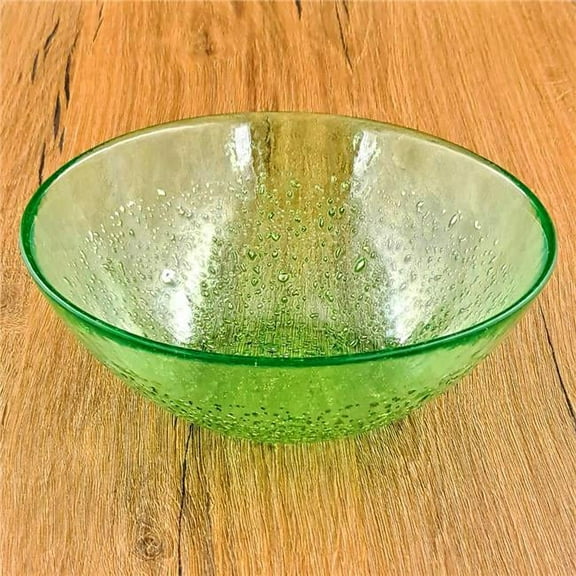 Red Pomegranate Collection 0963-6 6.5 in. Isla Soup Bowl, Emerald & Gold