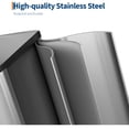 thumbnail image 4 of Premium Stainless Steel Dual Compartment Trash Can - 30L/40L Step-on Kitchen Garbage Bin w/Removable Inner Buckets (Silver/Black/Grey), 4 of 6