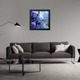 thumbnail image 3 of Stephen Chambers 20x20 Black Modern Wood Framed Wall Art Titled - Artemis Moon Rocket, 3 of 6