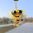 thumbnail image 6 of Joernso Acrylic Bee Hanging Decoration Single Side Printed Little Bee Ornament Car Rearview Mirror Keychain Pendant Home Decoration Birthday Gift, 6 of 7
