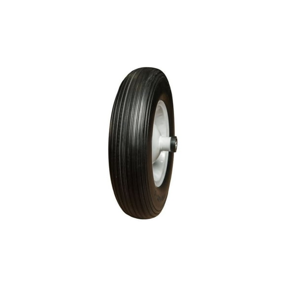 Wheelbarrow Tire Assembly, 4.00-6 4PR Rib Tire and Wheel