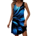 thumbnail image 3 of Otvok Women's Sleeveless Mini Dresses Tank Dress U Neck Loose Fit Breathable Summer Beach Casual Sundress, 3 of 7
