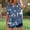 A84 Dark Blue, variant on Xdegoge Casual Cotton Linen Blouses for Women V Neck Rolled Short Sleeve Half Button Down Shirts Geometric Print Tunic Tops High Low Hem Loose Fit Boho Vacation Breathable Pullover