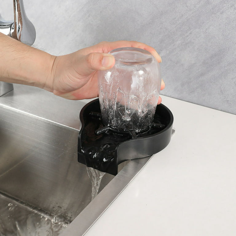 Ins Rinser Automatic Glass Cup Washer High Pressure Bar Kitchen Beer Milk  Tea Cu