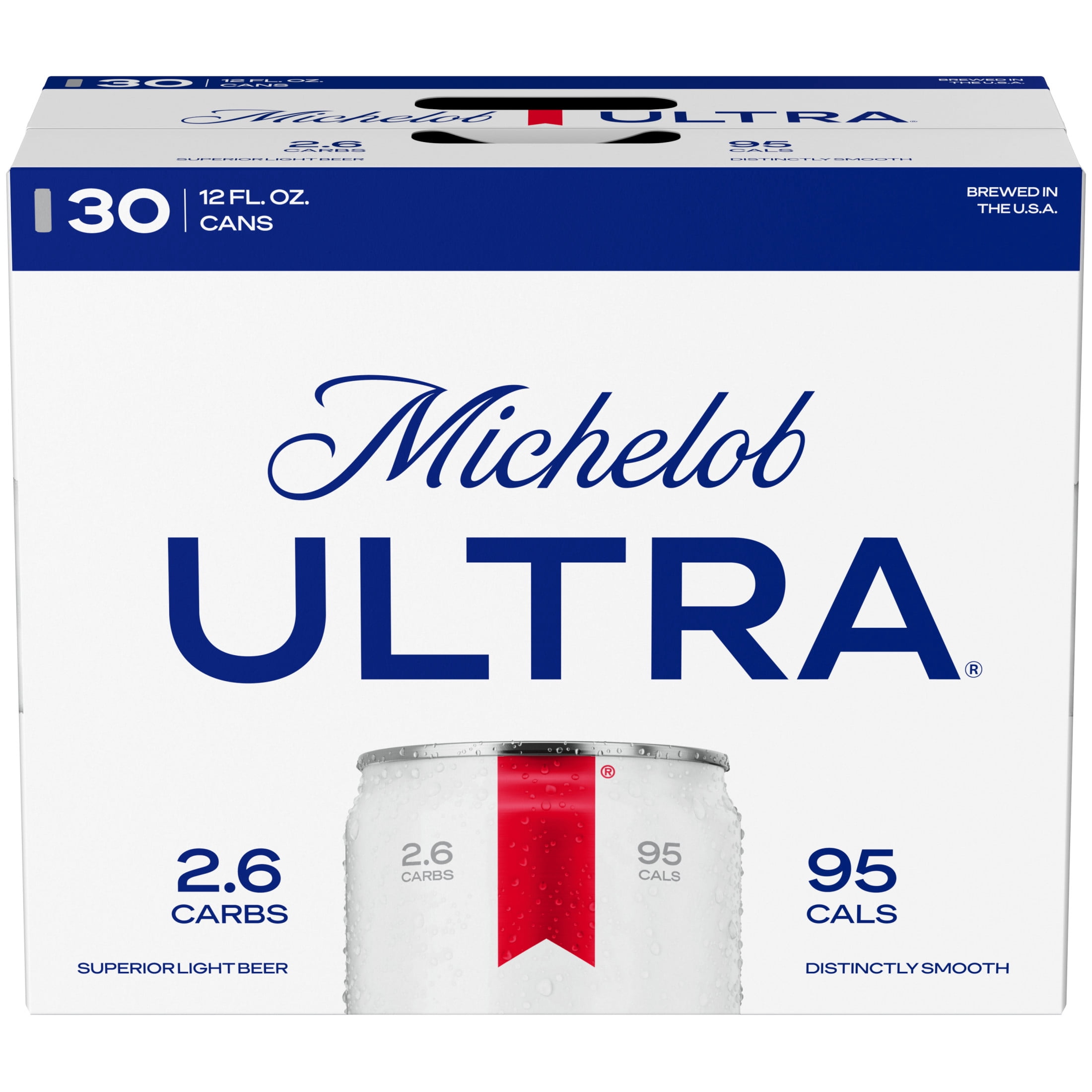 Michelob ULTRA Superior Light American Lager Beer, 30 pack, 12 fl oz Aluminum Cans, 4.2% ABV