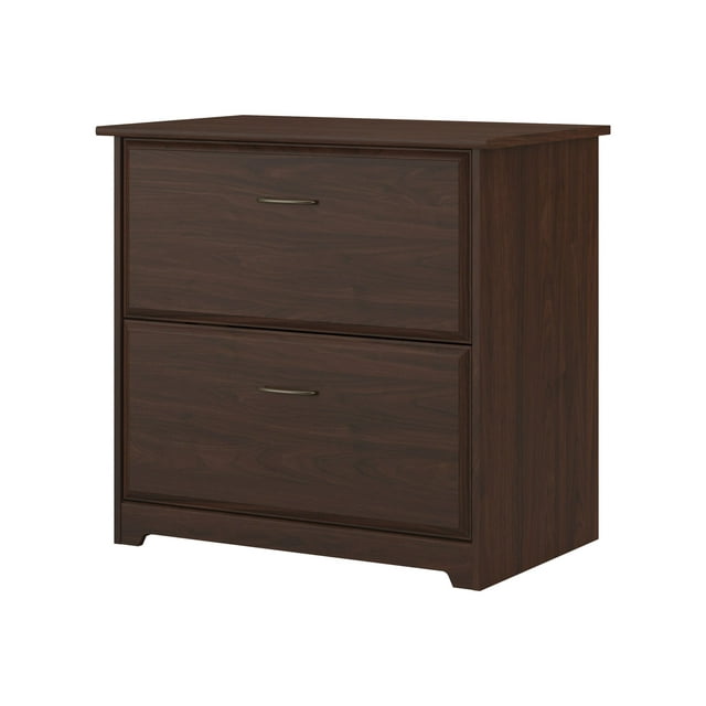 Bush Furniture Cabot 2 Drawer Lateral File Cabinet, Modern Walnut