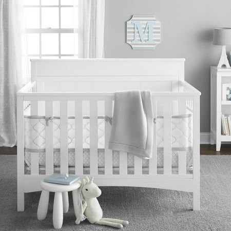 Breathablebaby Five Piece Ultra Luxe Breathable Crib Bedding Set Breathablebaby Five Piece Ultra Luxe Breathable Crib Bedding Set Gray