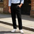thumbnail image 6 of Stamzod Dress Pants for Men Business Casual Loose Straight-Leg Trousers Pleated Office Work Pants with Pockets, 6 of 8