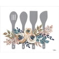 thumbnail image 2 of Norman, Michele 24x20 Gold Ornate Wood Framed with Double Matting Museum Art Print Titled - Fall Floral Baking Utensils, 2 of 4
