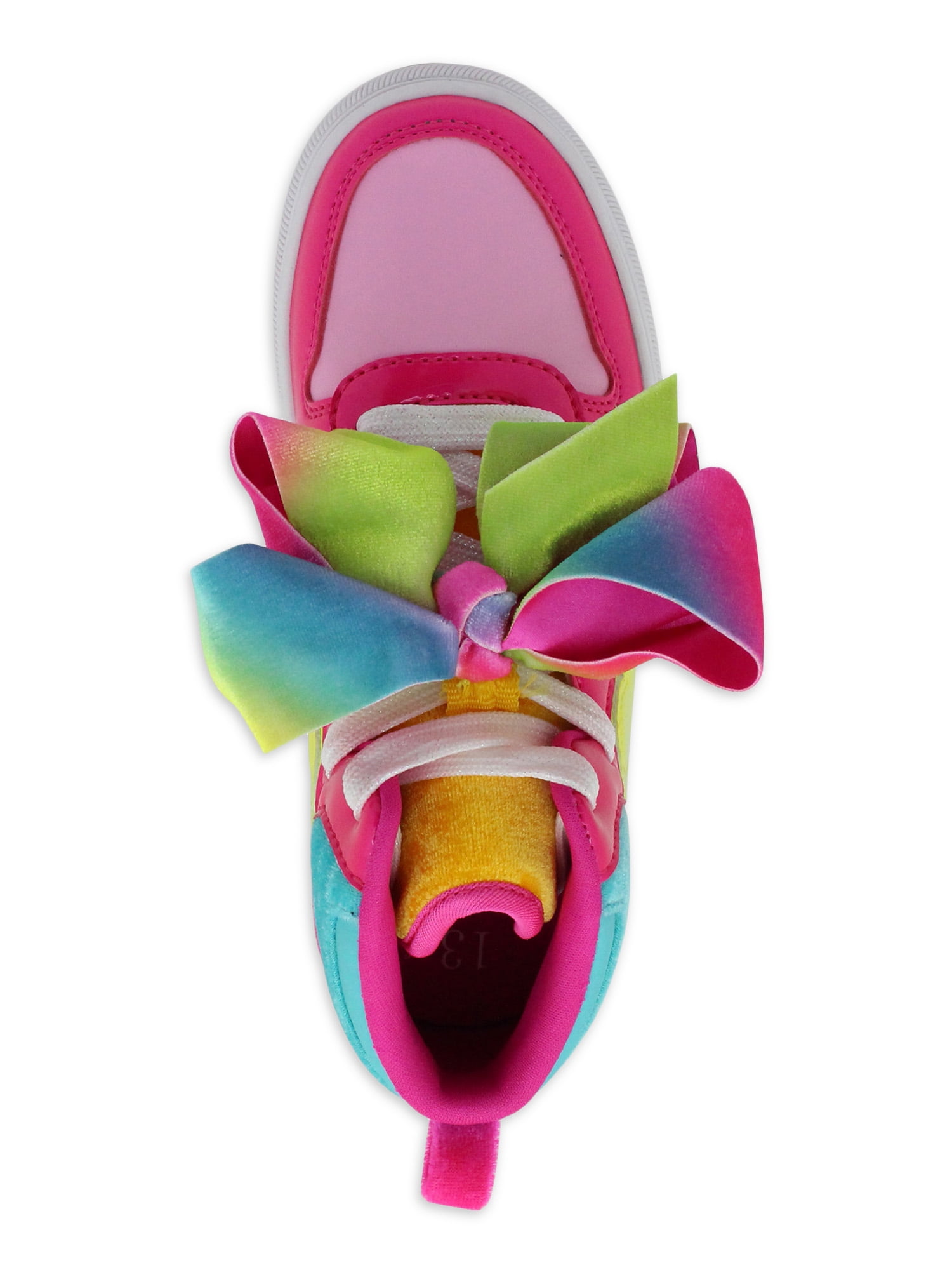 Nickelodon Jojo Siwa Little Girl & Big Girl Neon Athletic High Top Sneaker