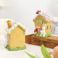 thumbnail image 7 of Easter party Decorations Easter Bunny House Resin Ornament, 7 of 7