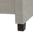 thumbnail image 6 of SAFAVIEH Theron Modern Elegant Upholstered Bed Frame with Nail Heads, Full, Light Grey, 6 of 9