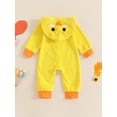 thumbnail image 3 of aturustex Baby Halloween Clothes 0-18M Infant Long Sleeve Hooded Jumpsuits Animal Chick Rompers Hoodies Newborn Cute Casual Cosplay Costume for Boys Girls, 3 of 8