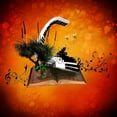 thumbnail image 3 of CafePress - A Piano Is Flying Out Of A Book. Pajamas - Women's Dark Pajamas, 3 of 4