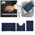 thumbnail image 3 of 3 piezas de juegos de alfombras de baño suaves antideslizantes alfombras de baño absorbentes de lujo peludas alfombras de baño para bañera Baoblaze alfombra de baño, 3 of 8