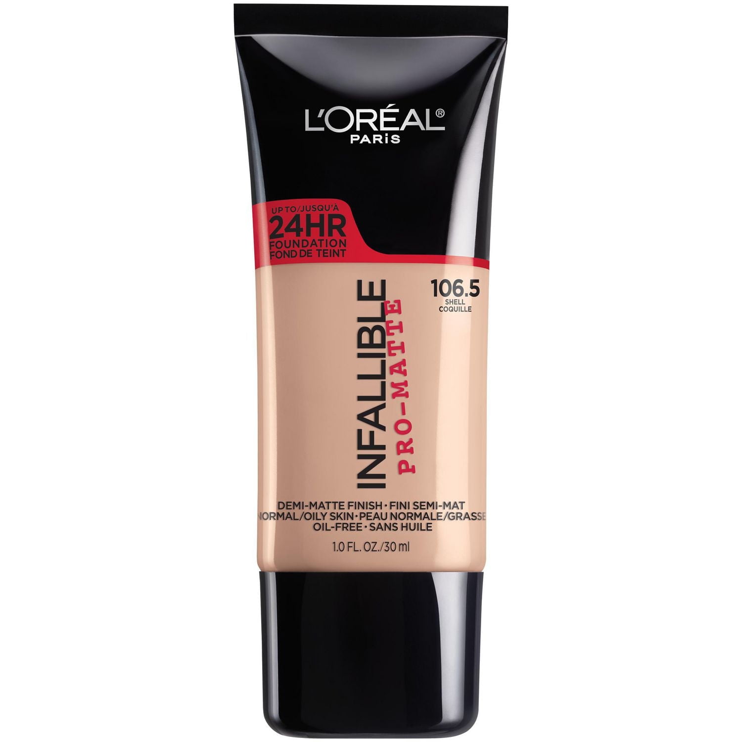 L'Oréal Paris Fond de Teint Pro-Matte| Sans Huile, Texture Légère, Longue Tenue Jusqu’à 24hr| Ivoire Classique