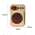 thumbnail image 2 of Haut-parleur Bluetooth Sans Fil Noir P25 avec Design Portable pour Utilisation en Guide et en Étal, 2 of 7