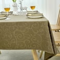 thumbnail image 3 of Hong and Arts Inc. Marina Decoration Jacquard Water Resistant Thick Solid Decorative Home Kitchen Tablecloth Liquid Repellent and Stain Resistant, 3 of 5