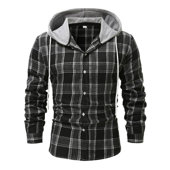 KAUOD Mens Fashion Leisure Solid Wool Knitting Versatile Stand Collar Long Sleeve LongCardigan Coat Shirts for Men Big and Tall