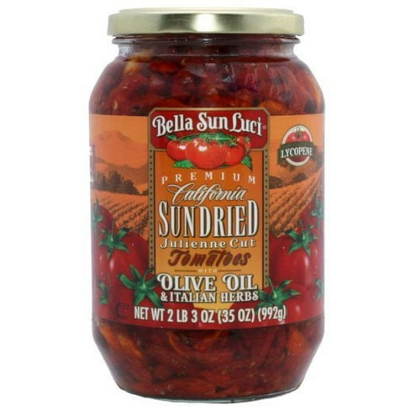 35 oz Bella Sun Luci Sun Dried Tomatoes Julienne Cut in Olive Oil