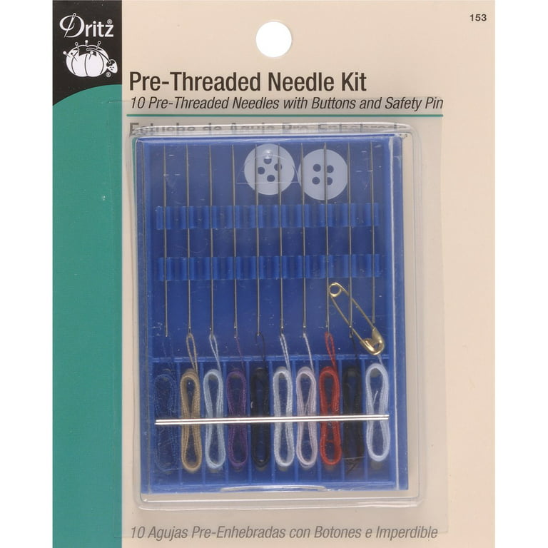 Hair Needle and Thread Kit for Sewing Hair – 70 C Needles T Pins