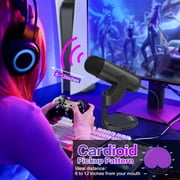 ZealSound USB Microphone,Condenser Computer PC Mic,Plug&Play Gaming Microphones for iPhone iPad MacBook Type C Phone,Headphone Output&Volume Control,Mic Gain Control,Mute Button Vocal,YouTube Podcast