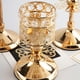 thumbnail image 3 of Portavelas de cristal dorado Sharplace, candelabro decorativo para aniversario S, 3 of 6
