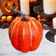 thumbnail image 4 of Calabaza artificial de espuma, calabaza realista para manualidades, simulación de calabaza, de otoño, calabaza decorativa para mesa y chimenea Naranja redonda Macarena Calabaza de simulación, 4 of 8