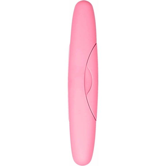 RADIUS Toothbrush Travel Case for Standard Brush, BPA-Free Recycled Plastic, 8.25H - 1.38W - 1.75L in - Pastel Pink