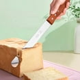 thumbnail image 3 of Bread Slicer Sawtooth Slicing Tool with Wooden Handle Wedding Party Spatula Decorating Gadget Baking Supplies Kitchen Accessory 10 Inch, Type 3, 3 of 6