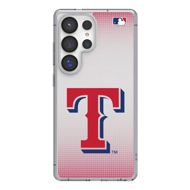 Texas Rangers Linen Logo Galaxy Clear Case