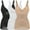 Black/White/Beige 3pk, variant on MANIFIQUE 3 Packs Womens Shapewear Tops - High Compression Tanks Cami Tops V-Neck Camisoles with Built in Bra