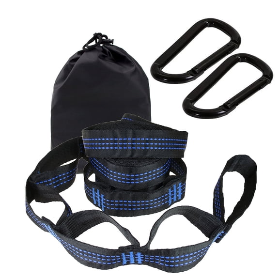 GRMUAIT 3M X 2 Hammock Straps – Camping Hammock Tree Straps Set with 2 Carabiners