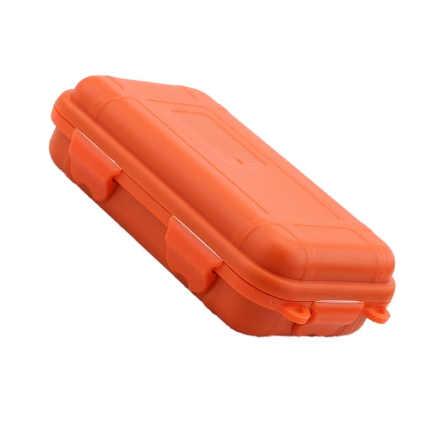 Outdoor Survival Shockproof Waterproof Storage Box Sealed Container Travel Case Orange S Dry Boxes
