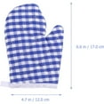 thumbnail image 2 of Ksopiavobs 2Pcs Kids Baking Gloves Kids Oven Mitts Kitchen Heat Resistant Microwave Gloves for Children Play Cooking Baking Kitchen Farmhouse Restaurant Dark Blue, 2 of 7